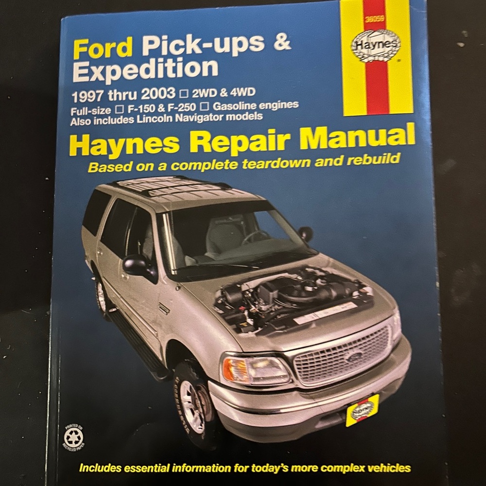 Haynes Repair Manual for Ford Pick-ups & Expedition